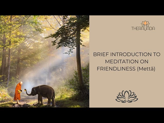 BRIEF INTRODUCTION TO MEDITATION ON FRIENDLINESS (Mettā)